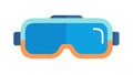 Sleek & Modern Virtual Reality Goggles Icon, vector design Generative AI Royalty Free Stock Photo