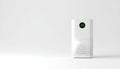 Modern White Air Purifier with Digital Display on Clean Background Royalty Free Stock Photo