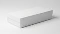 A sleek, modern white rectangular box with a minimalist design on a plain background Royalty Free Stock Photo