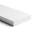 A sleek and modern white rectangular object with a smooth surface and clean edges Royalty Free Stock Photo