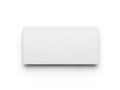 A sleek and modern white rectangular object with a smooth surface and clean lines Royalty Free Stock Photo