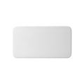 A sleek and modern white rectangular object with a smooth surface and rounded edges Royalty Free Stock Photo
