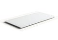 A sleek and modern white rectangular object with a smooth surface and rounded edges Royalty Free Stock Photo