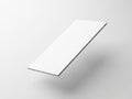 A sleek, modern white rectangular object with a subtle shadow effect Royalty Free Stock Photo