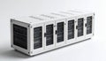High-Tech Modular Energy Storage Unit for Green Power Royalty Free Stock Photo