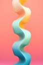 Sleek pastel waveforms in a smooth gradient, suitable for serene wallpapers, fluid design concepts, or abstract digital