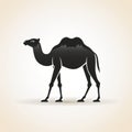 Sleek And Polished Black Camel Icon For A Strong And Elegant Presence