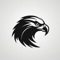 Sleek And Polished Black Eagle Icon With Refined Lines And Precise Details Royalty Free Stock Photo