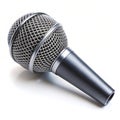 Professional dynamic microphone isolated on white background