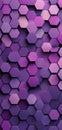 Sleek purple and pink hexagonal tile pattern for minimalist iPhone wallpaper design