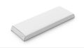 A sleek, rectangular white object resembling a modern soap bar or cleaning wipe Royalty Free Stock Photo