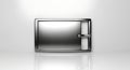 Sleek Metallic Buckle or Clasp on White Background Royalty Free Stock Photo