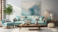 Sleek Serenity: Modern Minimalist Sofa Set Redefining Elegance in the Living Area