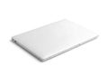 Sleek silver laptop computer closed and isolated on a clean white background Royalty Free Stock Photo