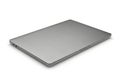 Sleek silver laptop computer closed and isolated on a clean white background Royalty Free Stock Photo