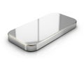Sleek silver metal box Royalty Free Stock Photo