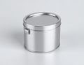 Silver Metal Container Mockup Royalty Free Stock Photo