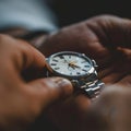 Polished Silver Wristwatch