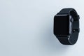 Sleek smartwatch design showcasing modern interface features in a minimalist style for tech enthusiasts Royalty Free Stock Photo