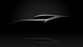 Sleek Sports car Vehicle Silhouette