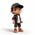 Sleek And Stylish 3d Character Design For Hispanicore Urban Grittiness