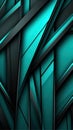 Sleek and Stylish Turquoise Background with Dark Gray Lines .