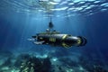 sleek submarine with advanced sonar system