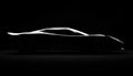 Sleek Supercar Silhouette By Ual Auto Featuring Stunning Design With Cutting-Edge Technology And Royalty Free Stock Photo