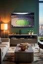 Sleek TCL 55-Inch 4K Fire TV: Live NFL Action on Vibrant Green Field