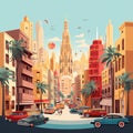 Barcelona Techscape: Minimalistic GaudÃ­ and La Rambla Vibes
