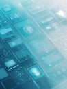 Sleek UIUX wireframe background with floating design mockups and soft grid lines for digital branding resources