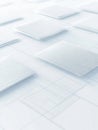 Sleek UIUX wireframe background with transparent elements and mockups for digital resource branding