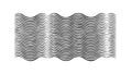 Minimalist Wavy Line Pattern Vector Art in Black and White Tones, vector design Generative AI Royalty Free Stock Photo