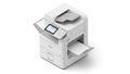 Modern Multifunction Office Printer with Touchscreen Interface and Paper Tray Royalty Free Stock Photo
