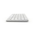 Sleek White Wireless Keyboard on a White Background computer technology Royalty Free Stock Photo
