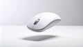 Sleek Wireless Mouse Floating in MidAir Royalty Free Stock Photo