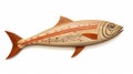 Sleek Wood Fish Sculpture: Native American Inspired Art