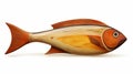 Sleek Wood Fish Sculpture: Precisionist Art With Maori Influence