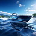 sleekly designed Motorboat Royalty Free Stock Photo