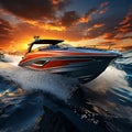 sleekly designed Motorboat Royalty Free Stock Photo