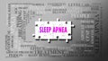 Sleep Apnea as a complex subject, related to important topics spreading around as a word cloud