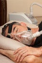 Sleep Apnea and CPAP Royalty Free Stock Photo