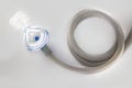 Sleep Apnea CPAP machine mask and hose Royalty Free Stock Photo