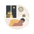 Sleep behavior disorder abstract concept vector illustration. Royalty Free Stock Photo