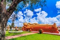 Sleep buddha in temple Vientiane, Laos , They are public domain Royalty Free Stock Photo