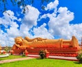 Sleep buddha in temple Vientiane, Laos , They are public domain Royalty Free Stock Photo