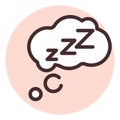 Sleep cloud, icon