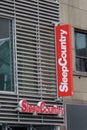 SLEEP COUNTRY Banner at Storefront. Canadian mattress retailer and with over 250 stores across Canada.