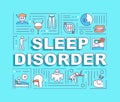 Sleep disorder word concepts banner