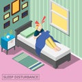 Sleep Disturbance Isometric Background